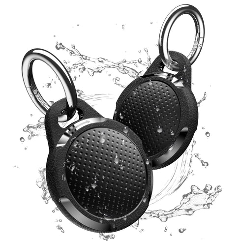 Waterproof Case for Tracker, 4 Pack Tracker Keychain Holder Compatible with Apple Trackers, Ultra Durable Anti-Scratches Protective Case with Keyring/Strap for Luggage, Backpack, Dog Collar